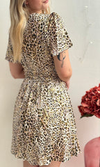 Robe courte léopard TIGER