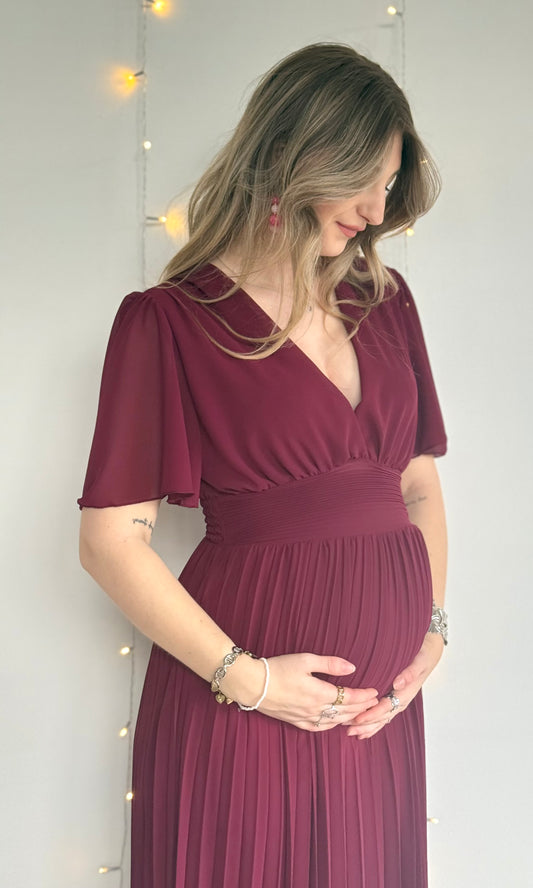 Robe longue LAIA Bordeaux 🇮🇹