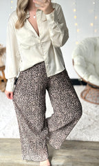 Pantalon plissé LATTE (34-48) 🇮🇹