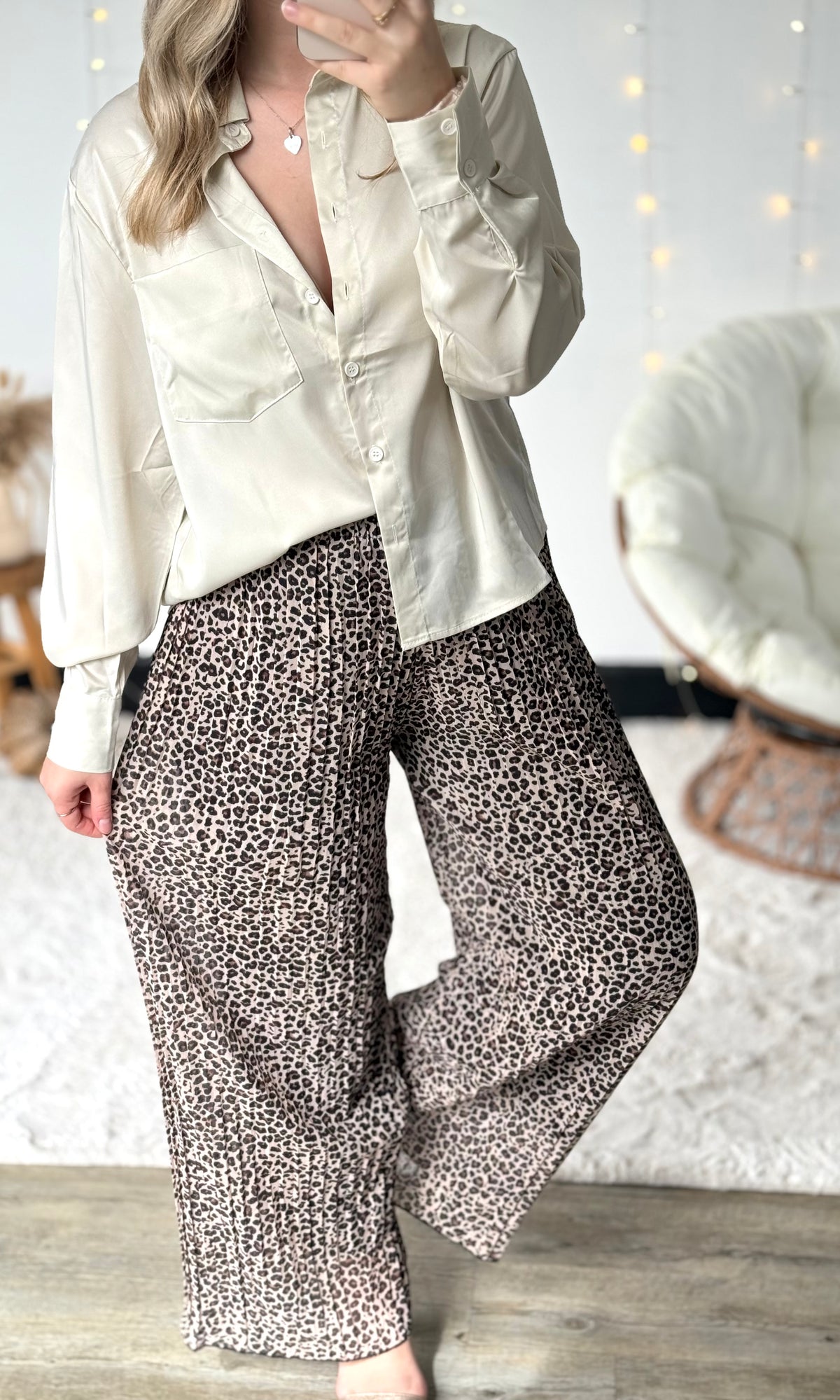 Pantalon plissé LATTE (34-48) 🇮🇹