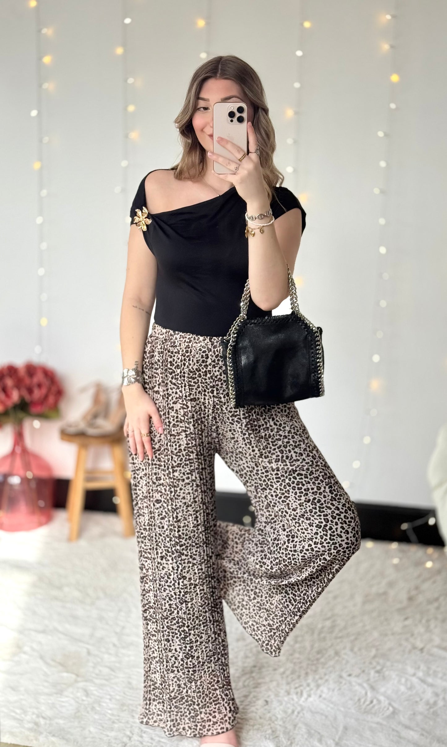 Pantalon plissé LATTE (34-48) 🇮🇹 - expédition vers le lundi 23