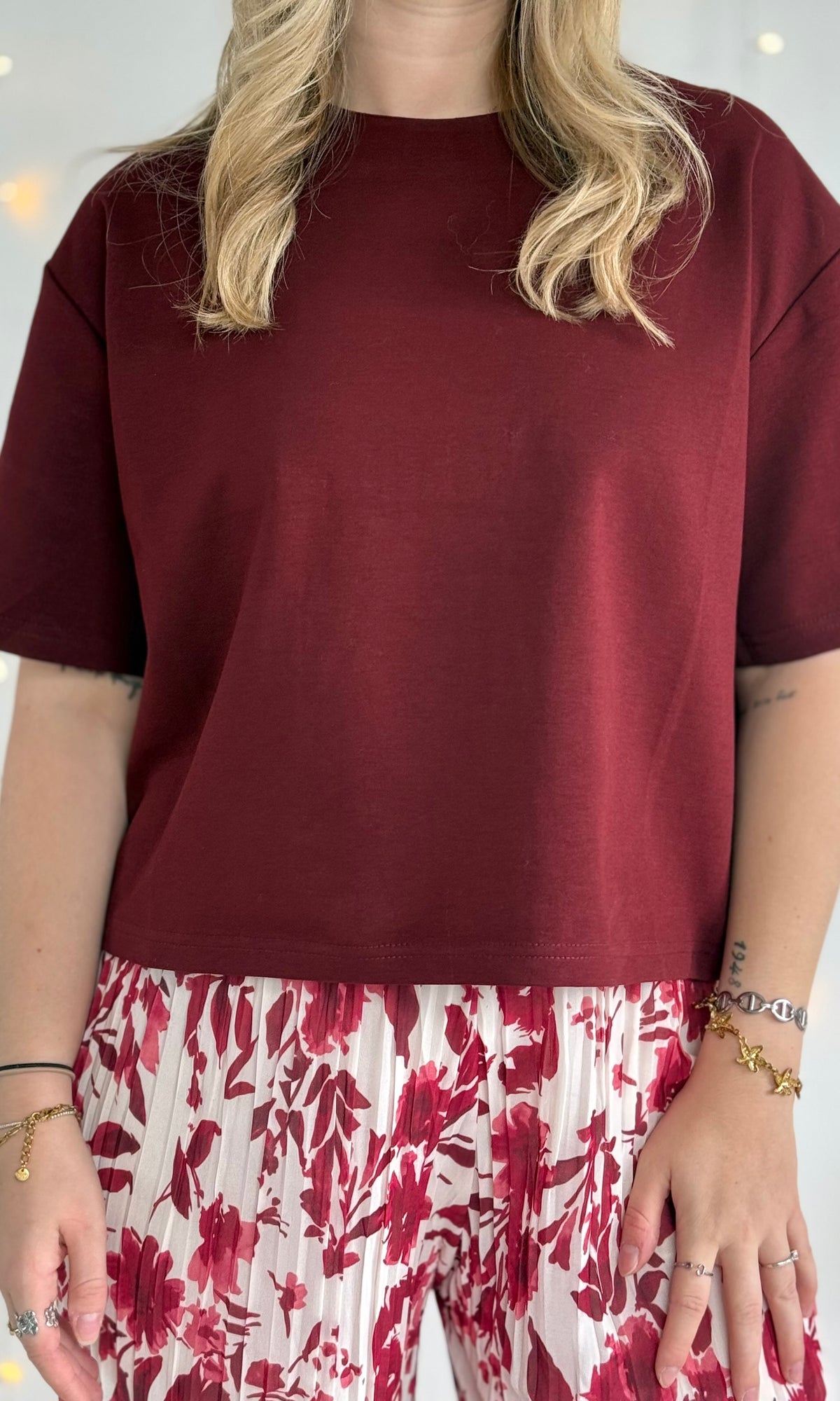 T-shirt bordeaux BASIC 🇮🇹