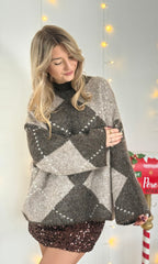 Gros pull jacquard CHEMINÉE