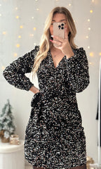 Robe noire et argentée PARTY