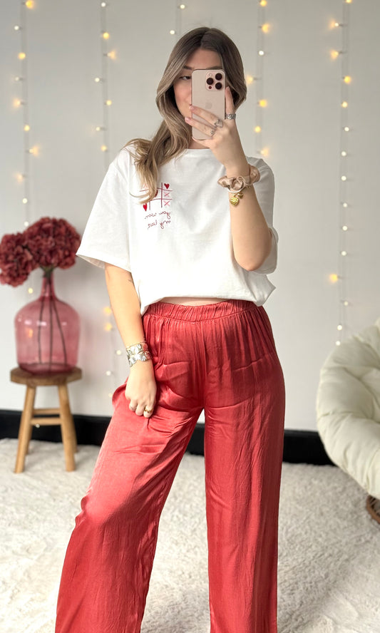 Pantalon satiné CONSTANCE 🇮🇹