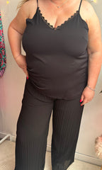 (CURVES) Caraco noir JUSTIN