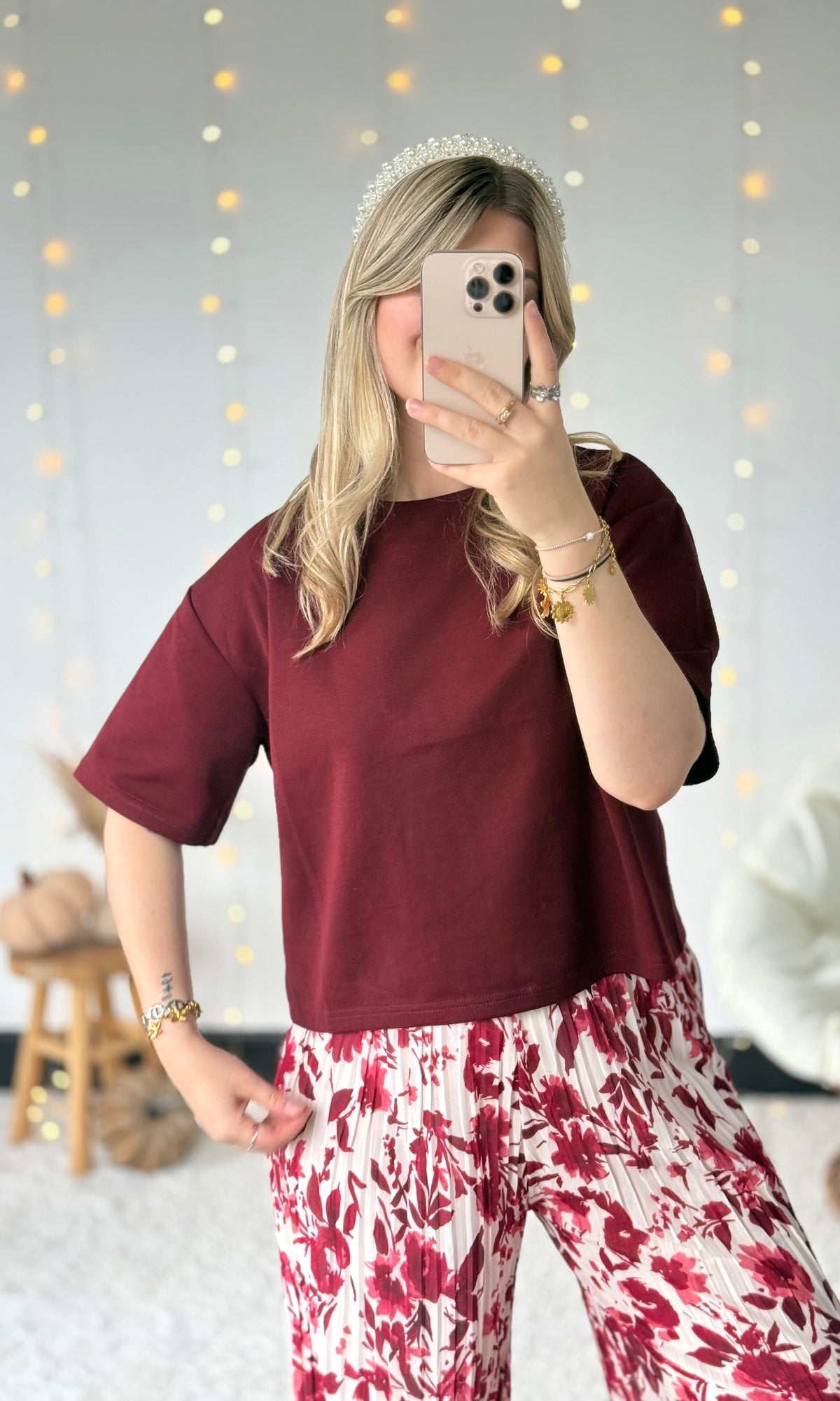 T-shirt bordeaux BASIC 🇮🇹