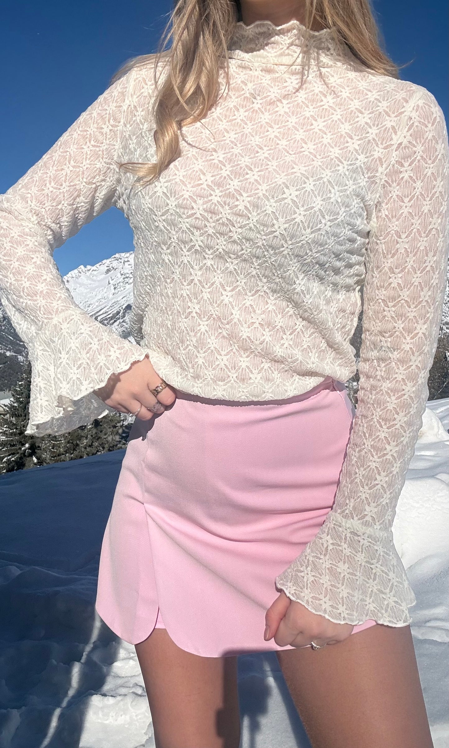 Jupe short rose HARIBO