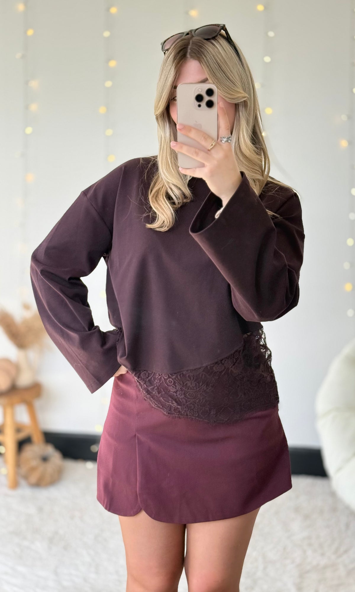 T-shirt en dentelle LALIE
