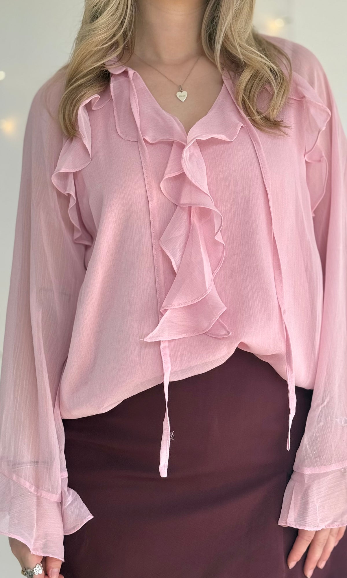 Blouse fluide à volants PARIS