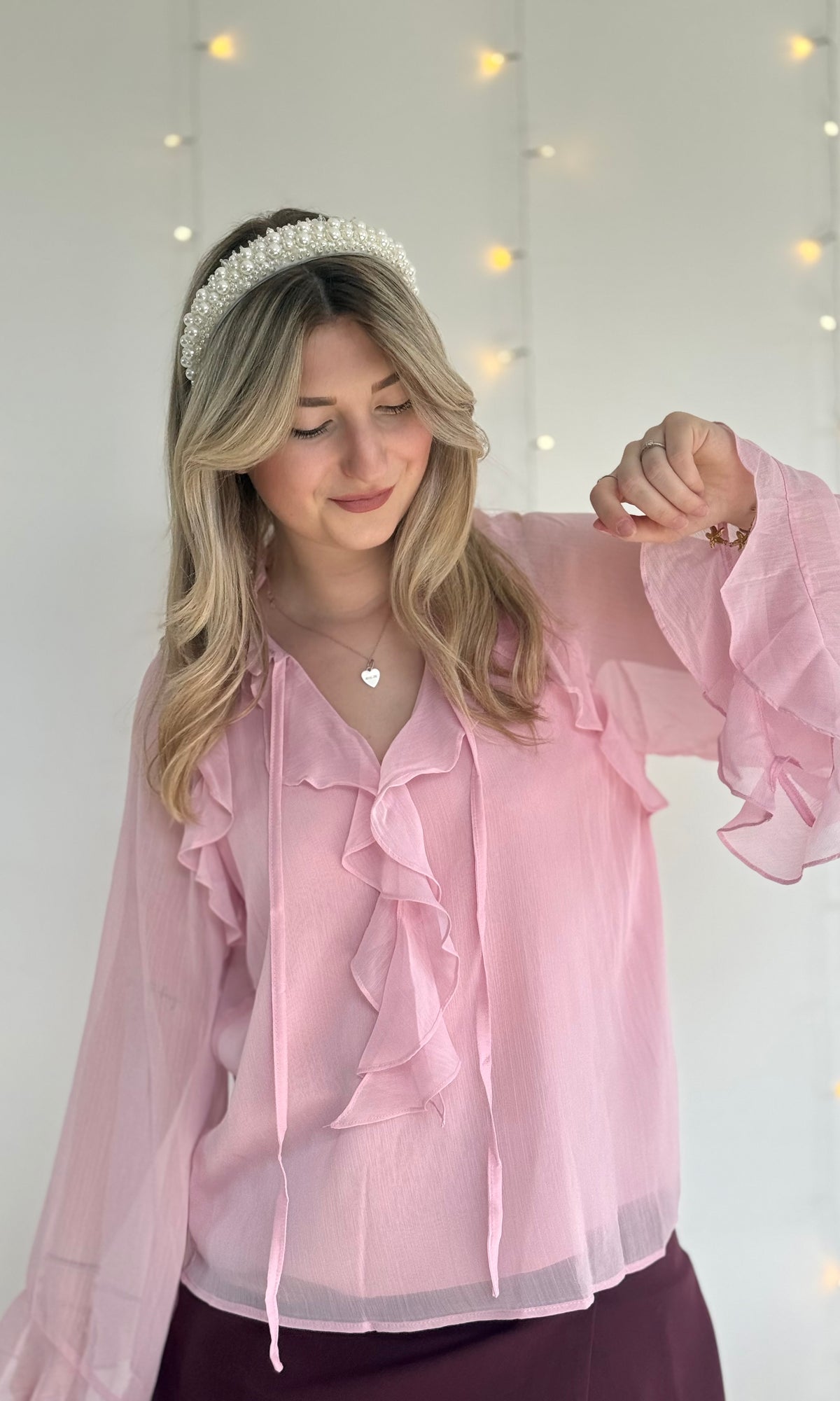 Blouse fluide à volants PARIS