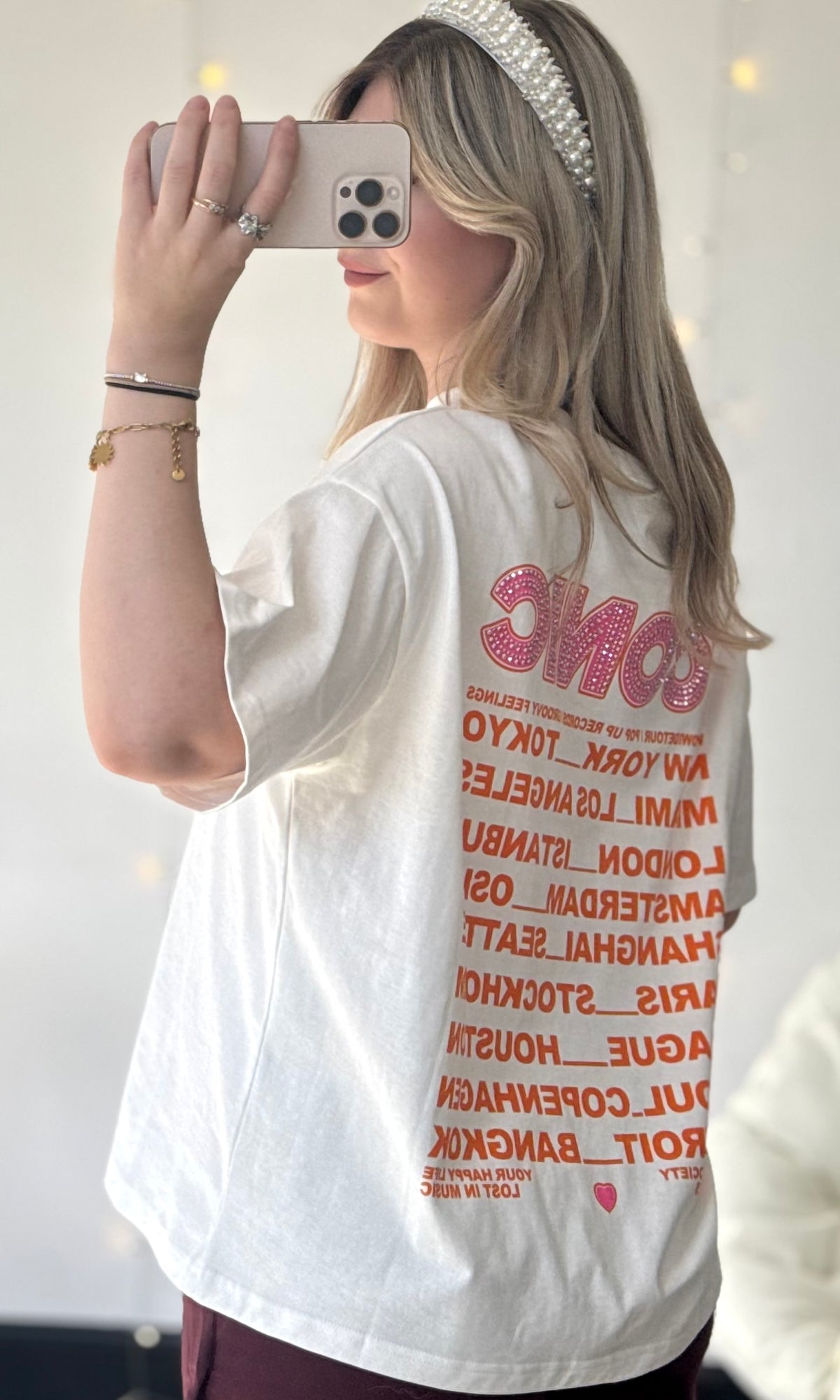 T-shirt à strass ICONIC