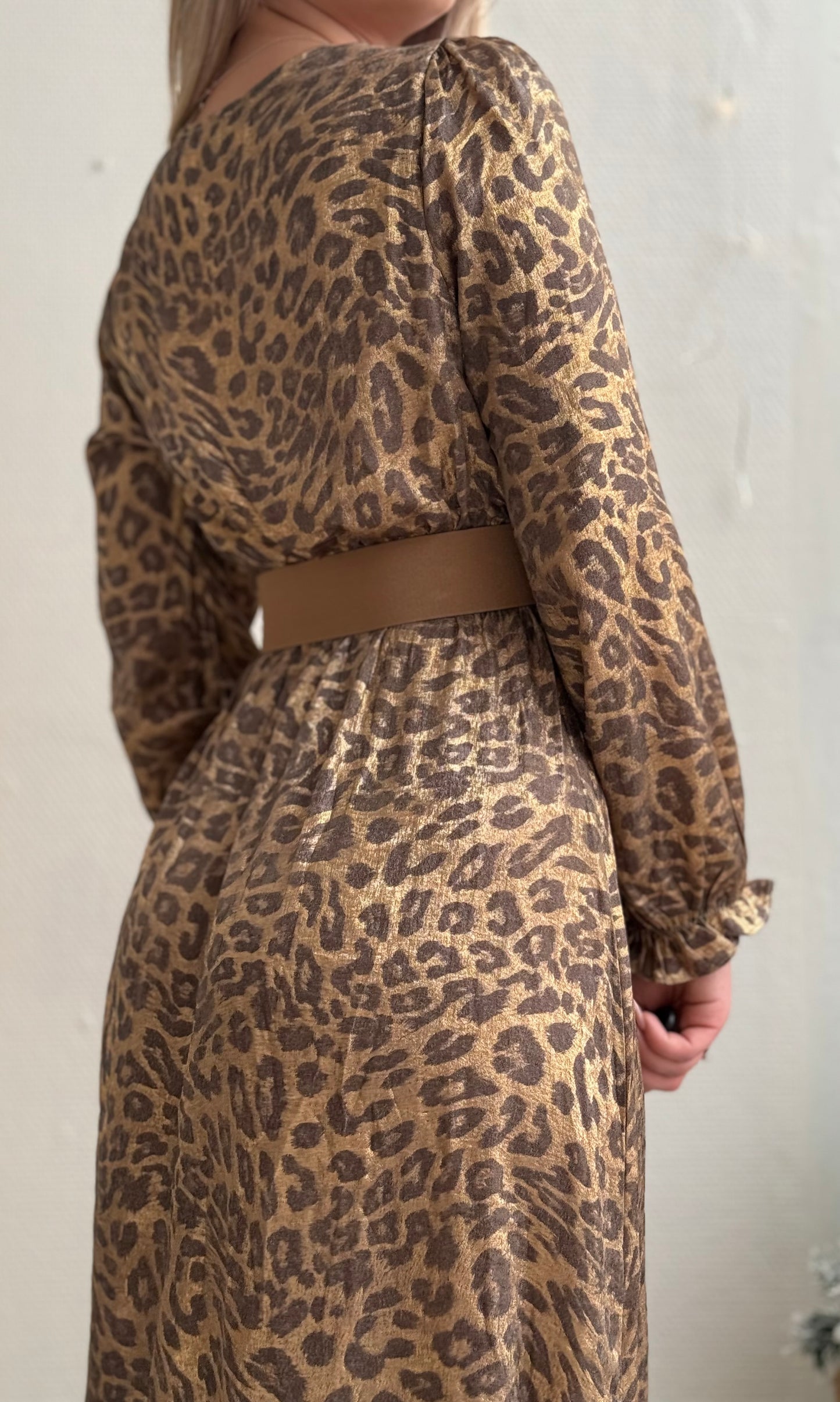 (CURVES) Robe léopard irisée SHAY