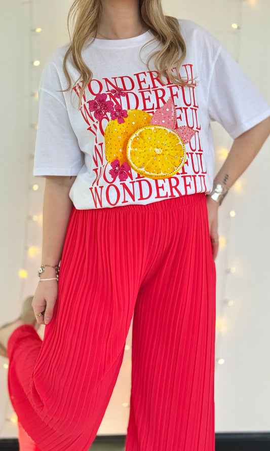 Pantalon plissé (36-50/52) MARIA 🇮🇹