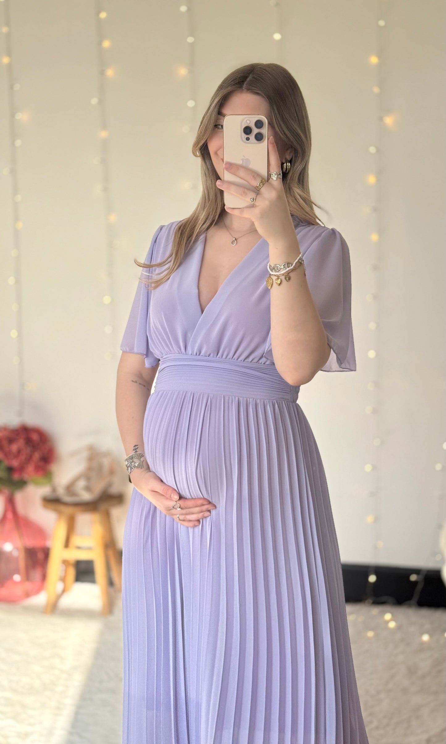 Robe longue LAIA Lilas  🇮🇹