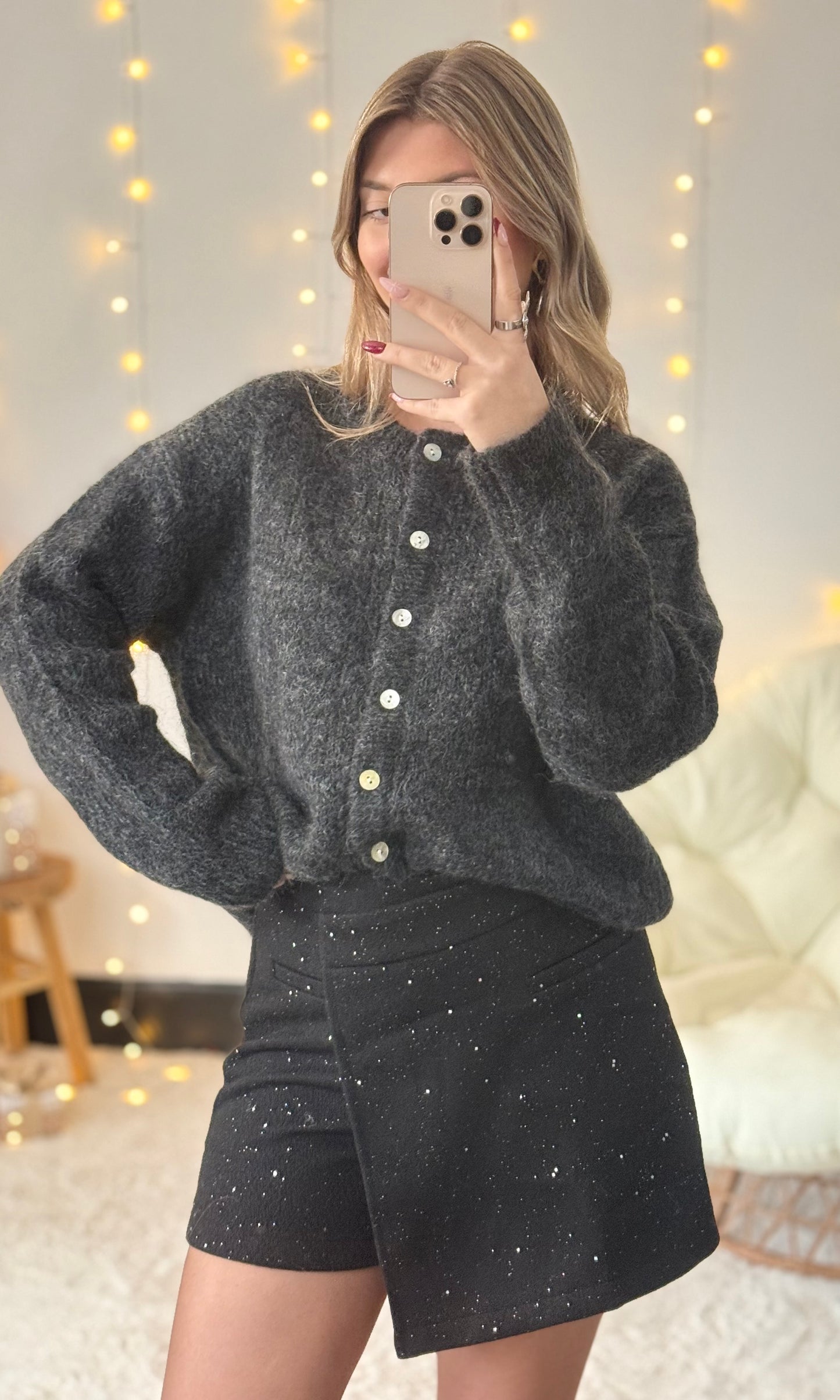 Jupe short à paillettes GLITTER