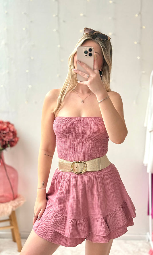 Combishort bustier HIBISCUS 🇮🇹