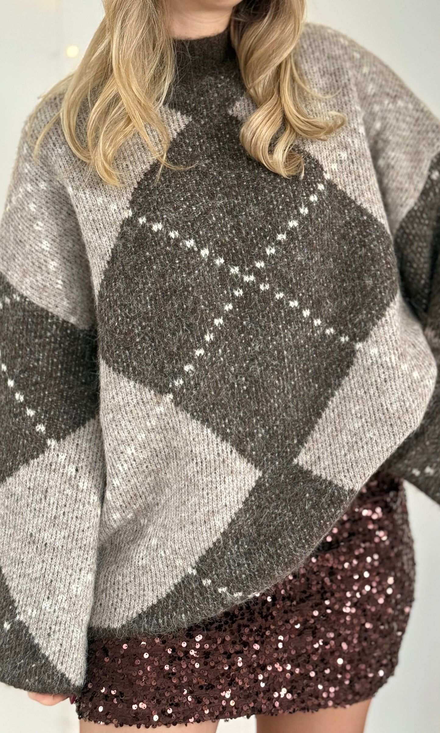 Gros pull jacquard CHEMINÉE