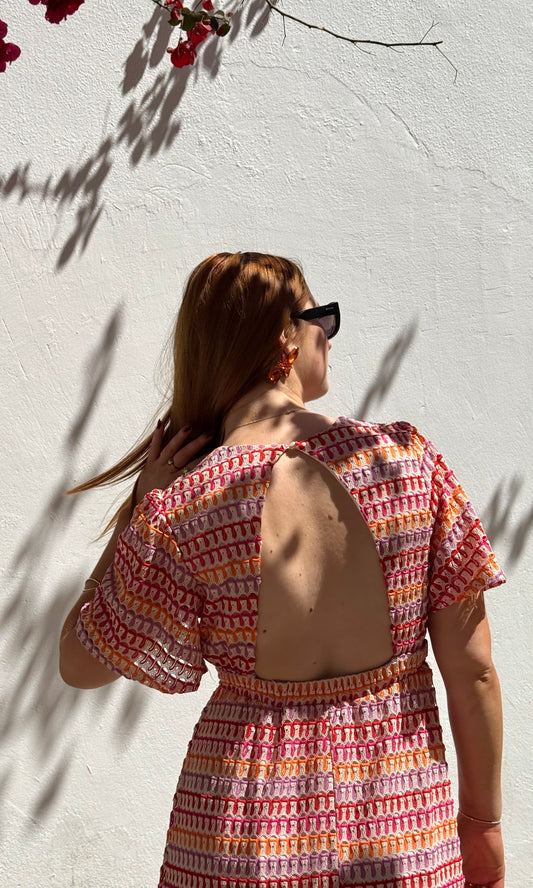 Robe longue en crochet IBIZA