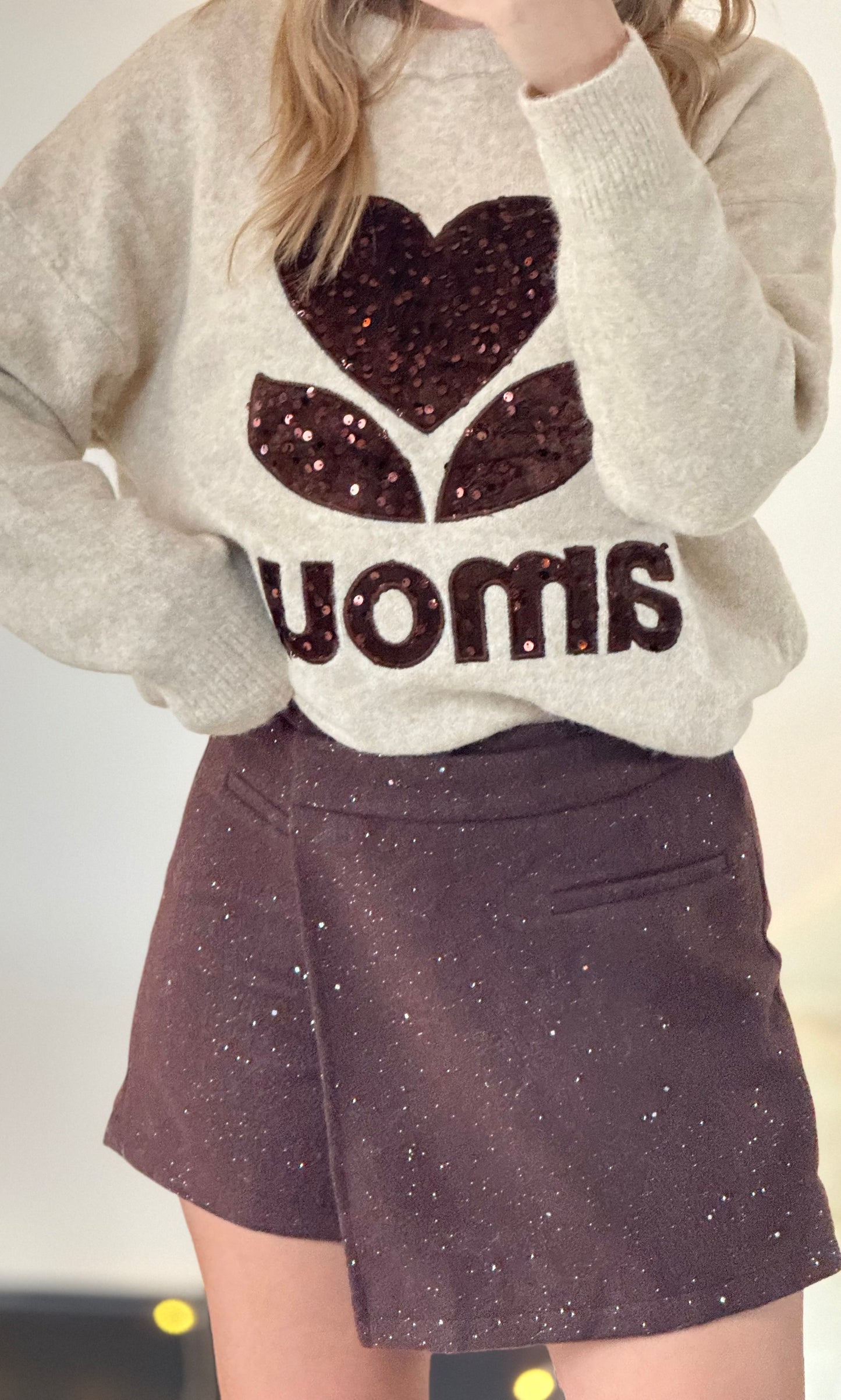 Jupe short à paillettes GLITTER