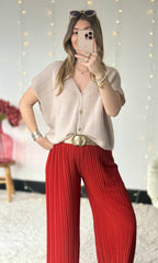 Pantalon plissé (36-50/52) MARIA 🇮🇹