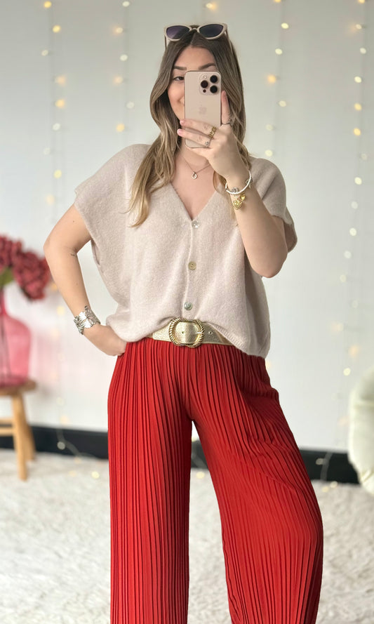 Pantalon plissé (36-50/52) MARIA 🇮🇹