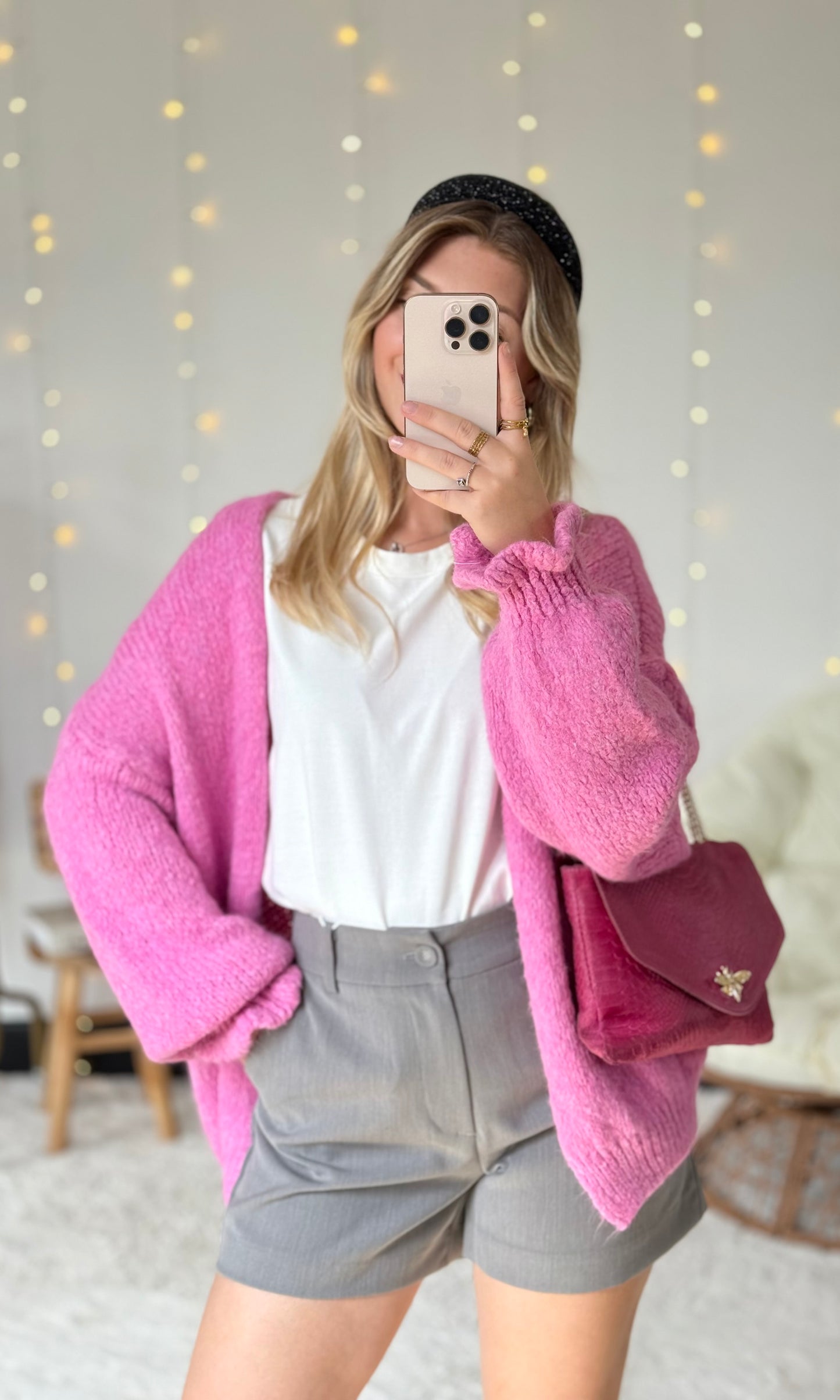Gilet rose CAROLE 🇮🇹