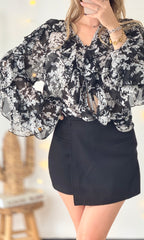 Jupe short noire ALEX