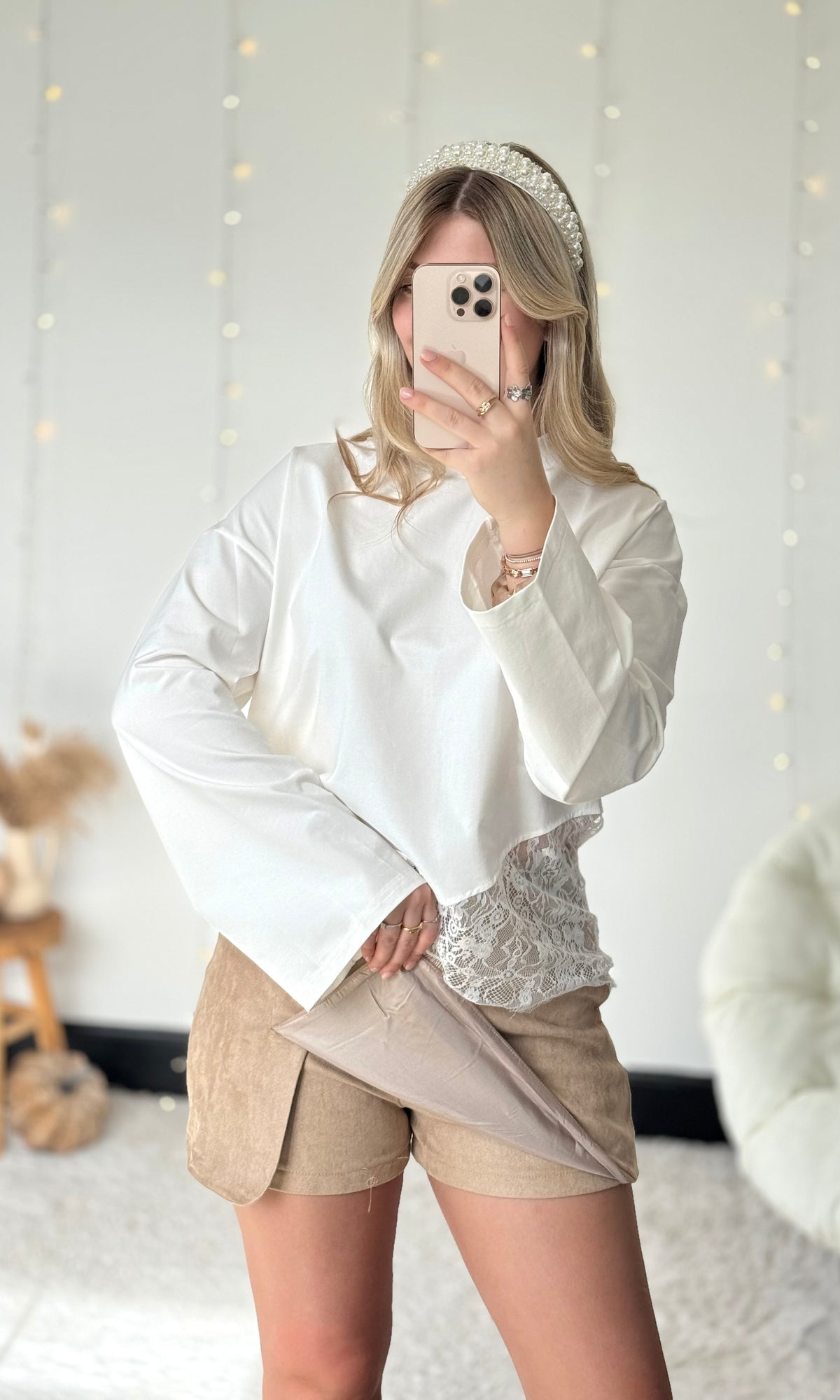 Jupe short en suédine LOLITA