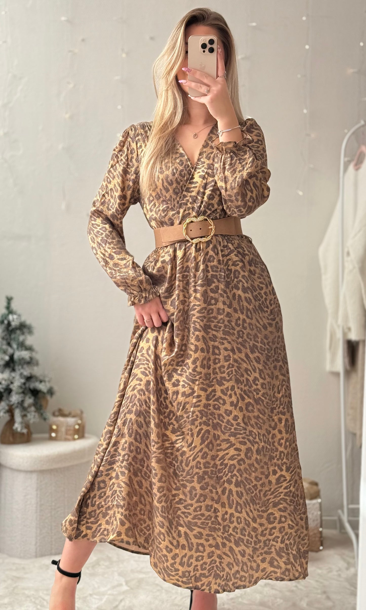 (CURVES) Robe léopard irisée SHAY