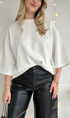 T-shirt à cœur en strass SHINE