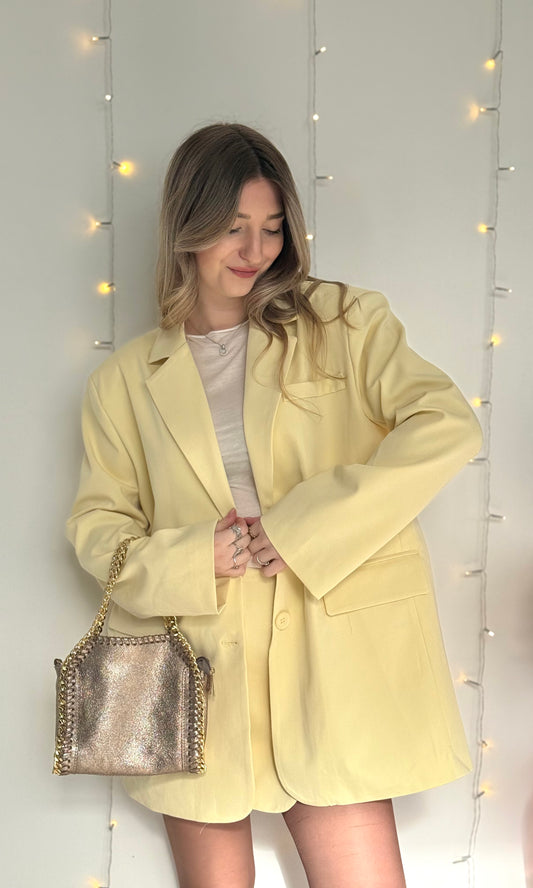 Blazer oversize jaune MACCHIATO
