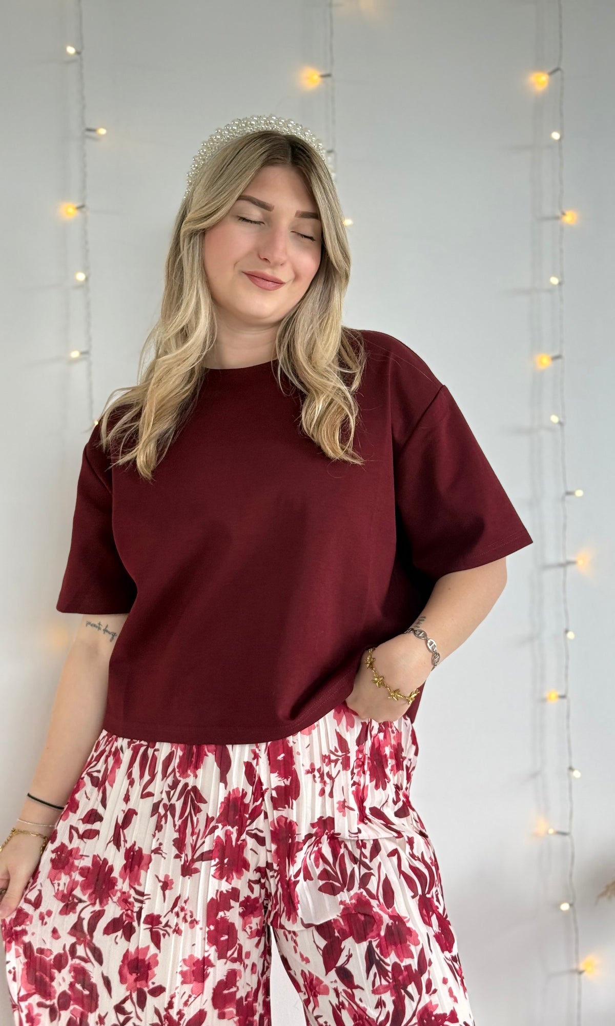T-shirt bordeaux BASIC 🇮🇹