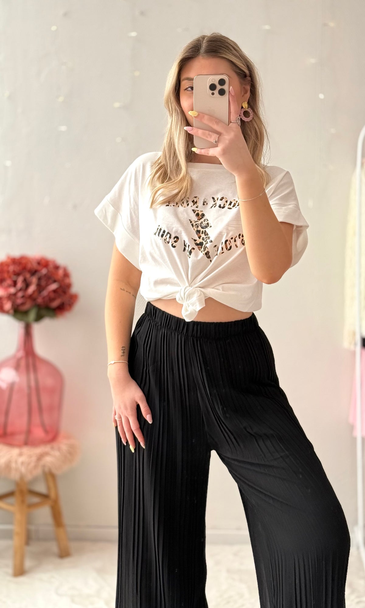 Pantalon plissé noir (34-50) LOU 🇮🇹