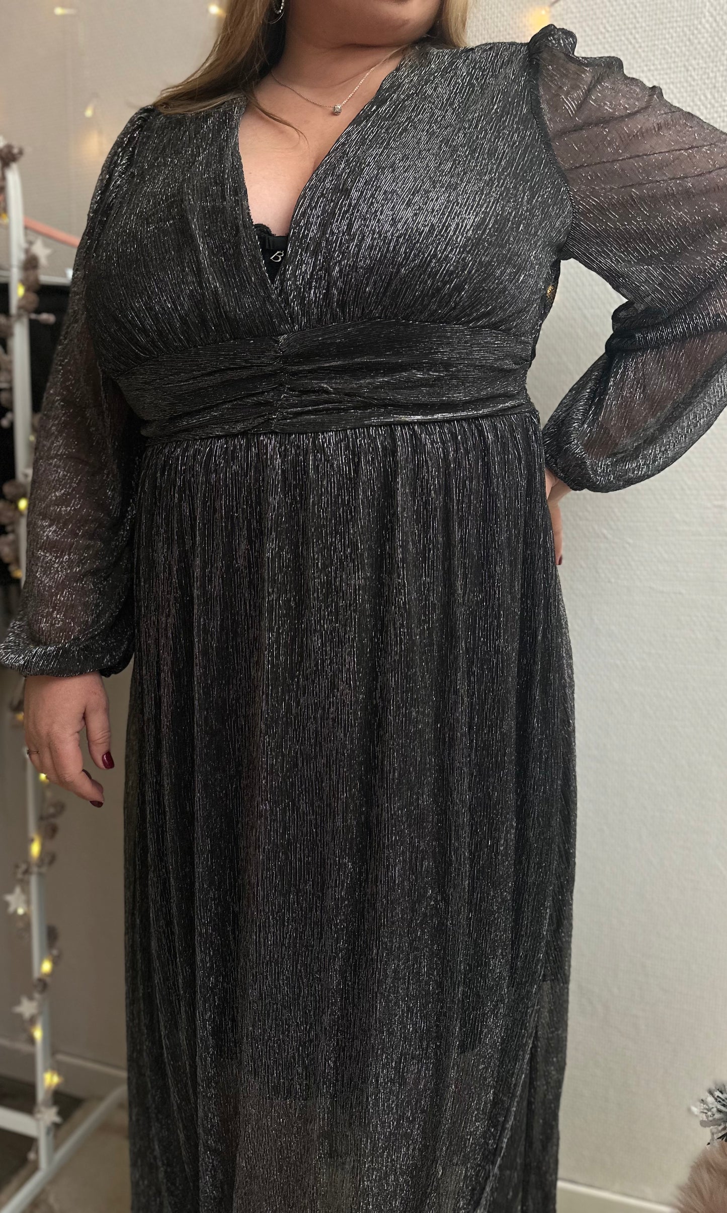 (CURVES) Robe argentée MÉLY