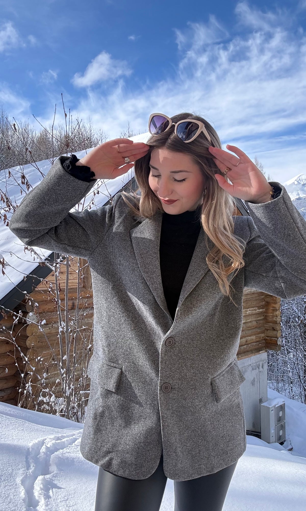 Blazer gris SOLÈNE