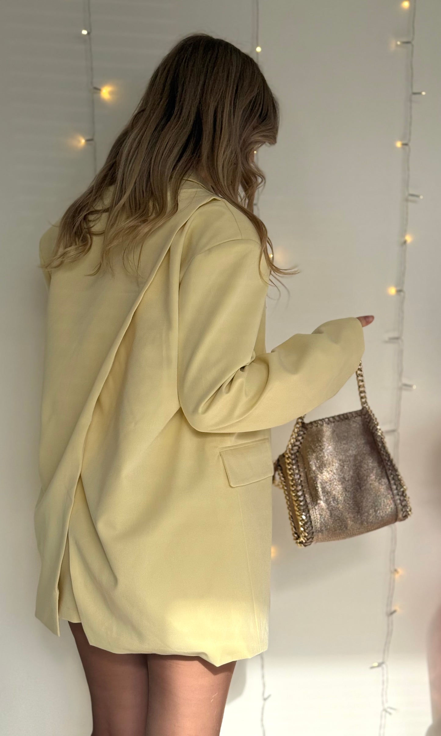 Blazer oversize jaune MACCHIATO