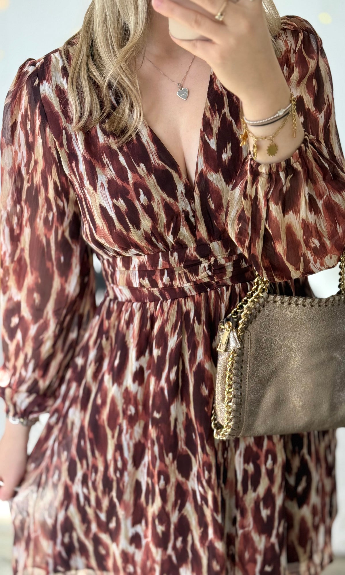 Robe bordeaux léopard FALL