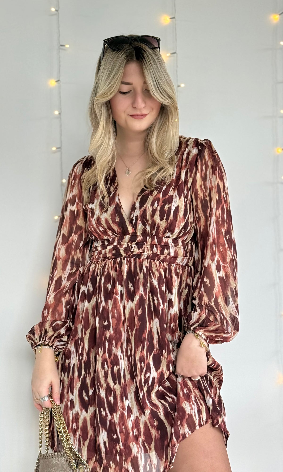 Robe bordeaux léopard FALL