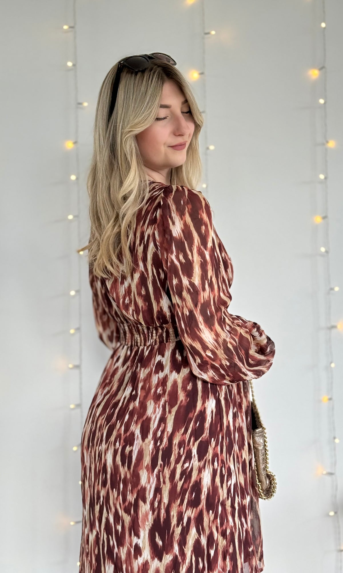 Robe bordeaux léopard FALL