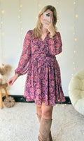 Robe courte fleurie JELLY