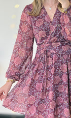 Robe courte fleurie JELLY