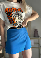 Jupe short NINA bleue